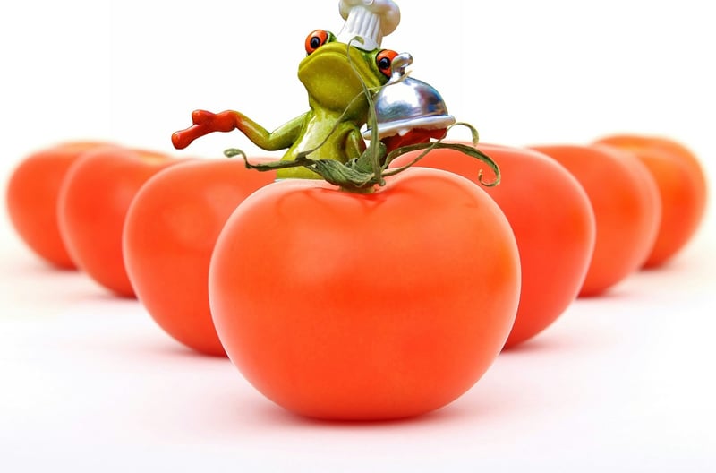 Seasonal vegetables tomatoes